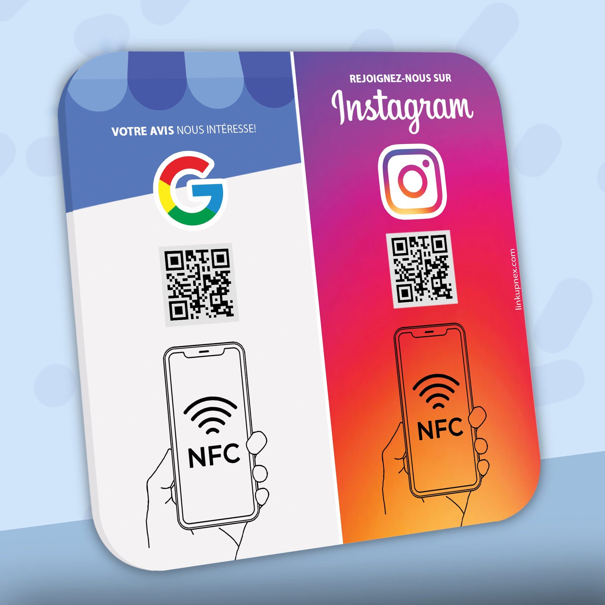 Bảng NFC Goolge/Instagram